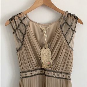 Frock and Frill Sequin Pleated Gown